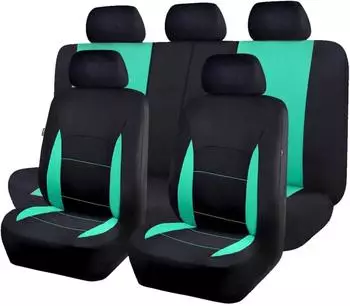 LuxusKollektion Sitzbezüge Universal Set mintgrün/schwarz, Airbag-kompatibel