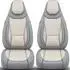 Bremer Sitzbezüge Wohnmobil Schonbezüge C-Serie Fahrer & Beifahrer, Fiat Ducato / Jumper / Boxer, beige/grau (C3)
