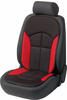 CarComfort Sitzauflage "Novara ", Polyester - rot | schwarz