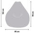Lumaland GIANT Cord 70x72x96 cm grau