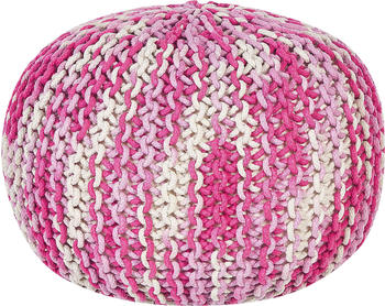 Beliani Bean Bag Conrad 50 x 35 cm rosa/weiß