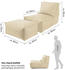 mokebo Der Sundowner mit Hocker 95x60x65 cm beige
