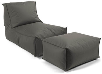 mokebo Der Sundowner mit Hocker 95x60x65 cm anthrazit