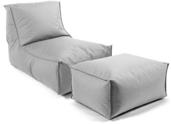mokebo Der Sundowner mit Hocker 95x60x65 cm grau