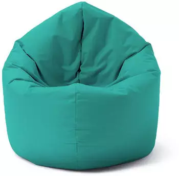 Lumaland 2-in-1-Funktion Sitzsack Drops 120x75 cm 300L türkis grün (S1124)