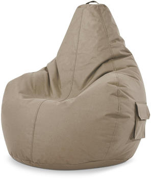 Green Bean Sitzsack Rückenlehne Cozy 80x70x90cm 230L Lounge Chair Taupe