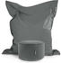 grau: Green Bean 2er Set XXL Sitzsack Square+Stay 140x180 cm