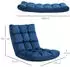 HomCom 3in1 Bodensessel (833-908) blau