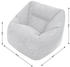 Icon XXL-Sessel Morgan mit Hocker Cord 100x80x88 cm grau