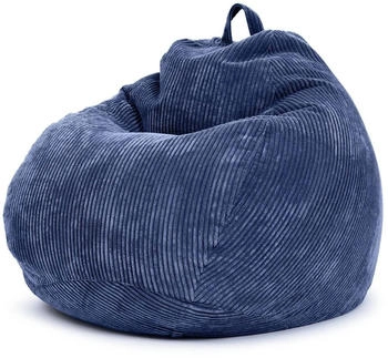Green Bean Indoor Sitzsack Scoop 90x110cm EPS-Perlen Cordstoff Dunkelblau Green Bean Indoor Sitzsack Scoop 90x110cm EPS-Perlen Cordstoff Dunkelblau