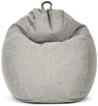Green Bean Indoor Sitzsack Home Linen 200 Liter EPS-Perlen Silber Grau