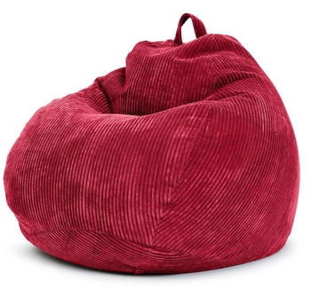 Green Bean Indoor Sitzsack Scoop 90x110cm EPS-Perlen Cordstoff Rot Green Bean Indoor Sitzsack Scoop 90x110cm EPS-Perlen Cordstoff Rot