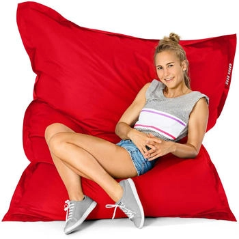 Green Bean Indoor Sitzsack Square 120x160cm 270 Liter Rot