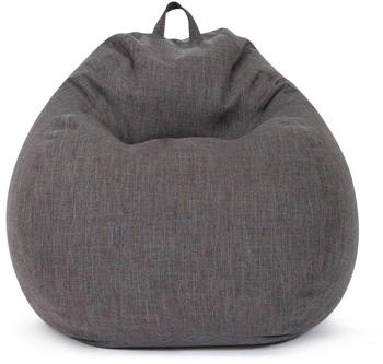 Green Bean Indoor Sitzsack Home Linen 200 Liter EPS-Perlen Dunkel Asphalt