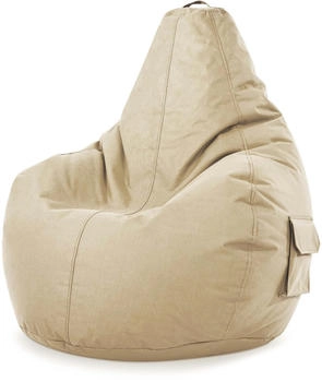 Green Bean Sitzsack Rückenlehne Cozy 80x70x90cm 230L Lounge Chair Beige Green Bean Sitzsack Rückenlehne Cozy 80x70x90cm 230L Lounge Chair Beige