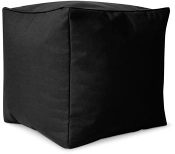 Green Bean Sitzsack-Hocker Cube 40x40x40cm Schwarz