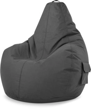 Green Bean Sitzsack Rückenlehne Cozy 80x70x90cm 230L Lounge Chair Anthrazit