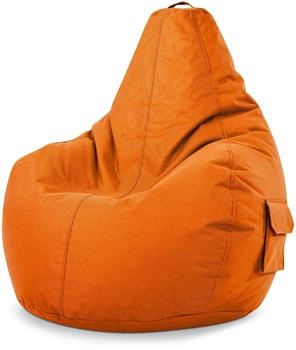 Green Bean Sitzsack R&uuml;ckenlehne Cozy 80x70x90cm 230L Lounge Chair Orange