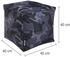 Green Bean Sitzsack-Hocker Cube 40x40x40cm Camouflage Schwarz