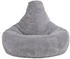 Icon Sitzsack Sessel mit Liege Cord Dalton hellgrau