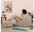 Icon Sitzsack Klassischer Cord Kingston mit Hocker 85x50cm beige
