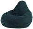 Icon Sitzsack Sessel Cord Flauschig Dalton 69x59x65cm blaugrün