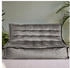 Icon Sitzsack Sofa Samt Kota 100x140x72cm XXL Sitzsack grau