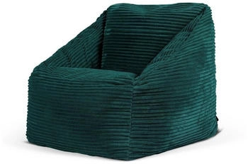 Icon Sitzsack Cord Flauschig Morgan 55x44cm blaugrün