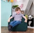 Icon Sitzsack Cord Flauschig Morgan 55x44cm blaugrün