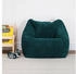 Icon Sitzsack Cord Flauschig Morgan 55x44cm blaugrün