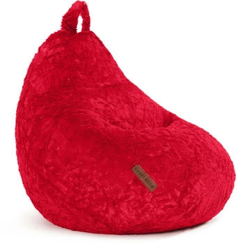 Green Bean Plüsch Sitzsack 60x45x45cmIndoor Sitzkissen 120L Lounge Chair Rot