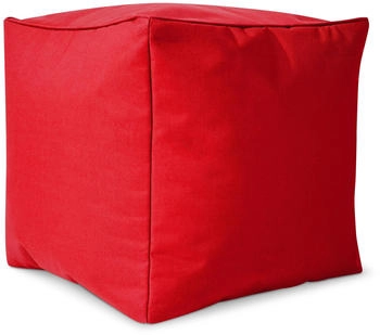 Green Bean Sitzsack-Hocker Cube 40x40x40cm Rot