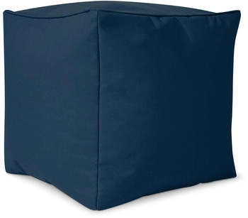 Green Bean Sitzsack-Hocker Cube 40x40x40cm Dunkelblau