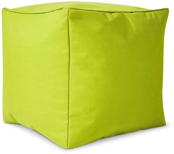 Green Bean Sitzsack-Hocker Cube 40x40x40cm Hellgrün