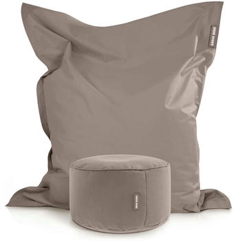 Green Bean 2er Set XXL Sitzsack Square+Stay 140x180 cm Chair Khaki