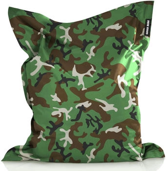 Green Bean Sitzsack Square XXL 140x180cm 380 Liter Camouflage Grün