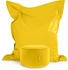 Gelb: Green Bean 2er Set XXL Sitzsack Square+Stay 140x180 cm