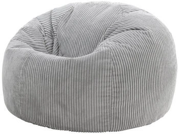 Icon Sitzsack Klassischer Cord Kingston 85x50cm hellgrau