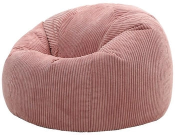Icon Sitzsack Klassischer Cord Kingston 85x50cm rosa