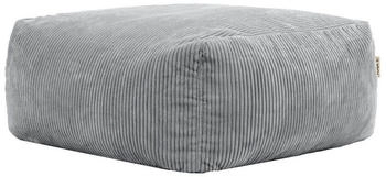 Icon Sessel Modulares Hocker Cord Flauschig Zen Schaumstoff grau