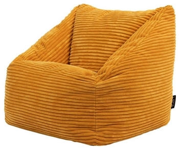 Icon Sitzsack Cord Flauschig Morgan 55x44cm ocker