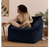 Icon XXL Sitzsack Samt Natalia 100x80x88cm mitternachtsblau