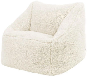 Icon Sitzsack Flauschig Teddyb&auml;r 55x44cm cremewei&szlig;