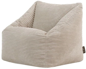 Icon Sitzsack Cord Flauschig Morgan 55x44cm beige