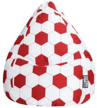 Magma Sitzsack Fankurve XL rot-weiß (3291)