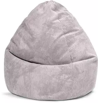 Sitting Point Shara XXL Sitzsack Cord-Optik, grau, 300L (Shara XXL)