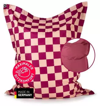 Lumaland Sitzsack XXL Karo 380L EPS-F&uuml;llung wasserfest (53748893024641)