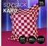 Lumaland Sitzsack XXL Karo 380L EPS-Füllung wasserfest (53748893024641)