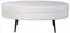 Venture Home Sitzpuff Otto Samt 100x40x41cm Cremeweiß