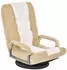 Costway Bodenstuhl 360° drehbar, 6-fach verstellbare Rückenlehne, bis 140kg, Beige